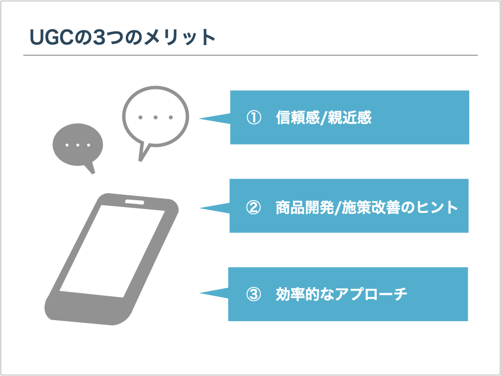 UGCの3つのメリット